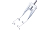 Lieberman Adult K-Wire Speculum With Adjustable Mechanism, Kratz-Style Open Wire Blades Angled Downward Towards The Temple, Blade Length Of 15mm, Overall Length Of Speculum Is 3"" (76mm) - 11-2-6782