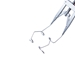 Lieberman Adult V-Wire Speculum With Adjustable Mechanism, V-Shaped Style Open Wire Blades Angled Downward Towards Towards The Temple, Blade Length Of 14mm, Overall Length Of Speculum Is 3"" (76mm) - 11-2-6786