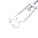 Lieberman Nasal Adult V-Wire Speculum With Adjustable Mechanism, V-Shaped Style Open Wire Blades Angled Upward For The Bridge Of The Nose, Blade Length Of 14mm, Overall Length Of Speculum Is 3"" (76mm) - 11-2-6796