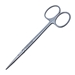 Strabismus Scissor Straight Overall Length 4 1/2"  (115mm) Rounded Shanks And Round Tapper Blades With Precision Quality Two Tone Finish Country Of Origin Germany - 19-13137