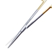 Metzenbaum TC Scissor Straight Blunt Blades Overall Length 5 3/4" (14.5cm) Oval Shanks Standard Gold Ring Handles With Tungsten Carbide Inserts - 19-132190