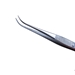 Curved Dressing Forceps With Serrations, Serrated Handle With Polished Finish, Gently Curved Delicate Tips, And Overall Length Of 4" (100mm)   - 5-2517