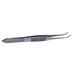 Curved Dressing Forceps With Serrations, Serrated Handle With Polished Finish, Gently Curved Delicate Tips, And Overall Length Of 4" (100mm)   - 5-2517