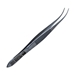 Bracken Curved Iris Forceps, Serrated Handle With Matte Finish, Delicate Cross-Serrated Lightly Curved Tips, And Overall Length Of 4" (100mm)  - 5-2527