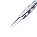 Iowa State Fixation Forceps, Flat Handle With Polished Finish, Straight Shafts, 1 X 2 Teeth, And Overall Length Of 3 3/8" (86mm) - 5-2835