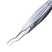 Castroviejo Suturing Forceps, Serrated And Wide Handle With Polished Finish, Bayonet Shafts, 1x2 (0.5mm) Teeth, And 6mm Tying Platform, And Overall Length Of 4 1/4" (106mm) - 5-2896