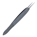 Bonn Suturing Forceps, Short Model, Serrated Handle With Polished Finish, Straight Shafts, 0.12mm Teeth, Tying Platform, And Overall Length Of 3" (80mm) - 5-2910