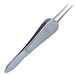 Manhattan Eye And Ear Suturing Forceps, Smooth And Wide Handle With Polished Finish, Straight Shafts, 1 X 2 Teeth Set At 45 Degrees With 6mm Tying Platform, And Overall Length Of 3 1/2" (90mm) - 5-2943