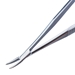 Troutman Tying Forceps, Serrated Cross Action Handle With Polished Finish, Slightly Curved 10mm Jaws, And Overall Length Of 4 5/8" (118mm)  - 5-2993