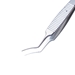 Precision Lehner Style Capsulorhexis Forceps, Flat Handle With Dull Finish, Gently Curved Shaft, 2mm Platform, And Overall Length Of 3 1/4" (80mm)  - 5-3116