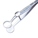 Francis Chalazion Forceps, Serrated Handle With Polished Finish, Locking Thumb Screw, Oval Solid 17mm Wide Lower Plate, Open Upper Plate With Inside Dimensions Of 12mm X 14mm, And Overall Length Of 3 3/4" (97mm)  - 5-3721