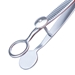 Lambert Chalazion Forceps, Large, Serrated Handle With Polished Finish, Locking Thumb Screw, Round Solid Lower Plate, Open Upper Plate With Inside Diameter Of 15mm, And Overall Length Of 3 3/4" (97mm)  - 5-3743