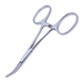 Hartman Curved Hemostatic Mosquito Forceps, Ring Handle With Dull Finish, Ratchet Lock, Curved 20mm Serrated Jaws, And Overall Length Of 3 7/8" (99mm) - 5-4027