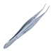 Castroviejo Style Colibri Forceps, (0.5mm) 1 x 2 Teeth Set At 45 Degrees, 6mm Tying Platform,  Serrated Wide Handle, Overall Length 4 1/4" (109mm) - 5-4316-5