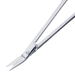 Wilmer Angled On Flat Conjunctival And Utility Scissors, Ring Handle, Serrated Blades With Polished Finish, Sharp Pointed Tips, 18mm From Mid Screw To Tip With Overall Length of 3 3/4" (94mm) - 5-4561