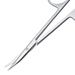 Stevens Tenotomy Scissors Curved  Ring Handle, Polished Finish On Curved Blades, Standard model, Blunt Tips, 30mm Mid Screw To Tip, And Overall Length Of 4 3/8" (112mm) With Precision Two Tone Finish Country Of Origin Germany - 5-4673