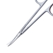 Knapp Curved Strabismus Scissors, Ring Handle, Polished Finish On Rounded Blades, Strong Curve, Blunt Tips, 25mm Mid Screw To Tip, And Overall Length Of 4 5/8" (118mm)  - 5-4689