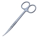 Knapp Curved Strabismus Scissors, Ring Handle, Polished Finish On Rounded Blades, Strong Curve, Blunt Tips, 25mm Mid Screw To Tip, And Overall Length Of 4 5/8" (118mm)  - 5-4689