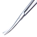 Precision Curved Enucleation Scissors, Ring Handle, Polished Finish On Medium Curved And Heavy Rounded blades, Blunt Tips, 44mm Mid Screw To Tip, And Overall Length Of 5 1/4" (135mm)  - 5-4762