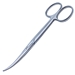 Precision Curved Enucleation Scissors, Ring Handle, Polished Finish On Medium Curved And Heavy Rounded blades, Blunt Tips, 44mm Mid Screw To Tip, And Overall Length Of 5 1/4" (135mm)  - 5-4762