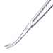 Precision Curved Enucleation Scissors, Ring Handle, Polished Finish On Strongly Curved And Heavy Rounded Blades, Blunt Tips, 40mm Mid Screw To Tip, And Overall Length Of 5 1/8" (130mm)  - 5-4763