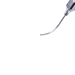 Bracken Anterior Chamber Cannula, 19 Gauge With Polished Finish, 90 Degree Curved Flattened Beveled Tip, And Excluding Hub Overall Length Of 3/4" (21mm)  - 5-5041