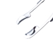 Lester-Burch Eye Speculum Solid 21mm Curved Blades With Finger Grip Area With Thumb Screw Locking Mechanism Blade Length Of 14mm With A Spread Of 36mm Overall Length Of 3 1/4" (83mm) - 5-5171