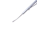 Wilder Scleral Depressor, Serrated And Flat Handle With Polished Finish, Pocket Clip, 2.5mm Diameter X 15mm Long Angled Tip, And Overall Length Of 5" (130mm) - 5-6216