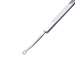 Spaide Pediatric Scleral Depressor, Serrated And Flat Handle With Polished Finish, Curved Tip, Serrated Surface, Tip Of Foot Used For Depressing Sclera, And Overall Length Of 5" (127mm) - 5-6223