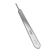 #3 Knife Handle, Milimeter / Inch Ruler, Works With, Blades 10, 11, 12, 15, Overall length 5" (127mm) 