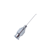 Akahoshi II Hydrodissection Cannula 27g Sharp Beveled Tip, Curved-Angle 1mm from Bend to Tip, 19mm Overall Length 