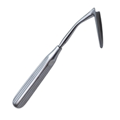 Aufricht Nasal Retractor, Angled Tapered Blade, 11mm x 60mm, Bruns Style Handle, Overall Length 7-1/8" (182mm) 