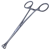 Babcock Tissue Holding Forcep " C " Shaped Serrated Jaw With A 9mm Width Jaw And Overall Length Of 6 1/4" (159mm)   