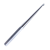 Brun Curette, Size 3, Straight, Oval Cup, Hexagonal Solid Handle, Overall Length 9" (229mm) 