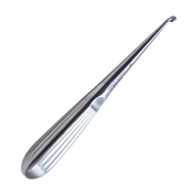 Brun (Spratt) Curette Angled Forward With Hollow Handle And Oval Cup Size #1 