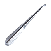 Brun (Spratt) Curette Angled Forward With Hollow Handle And Oval Cup Size #3 