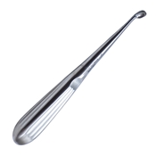 Brun (Spratt) Curette Angled Forward With Hollow Handle And Oval Cup Size #5 