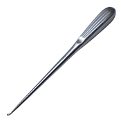 Brun (Spratt) Curette With Hollow Handle And Oval Cup With Overall Length 9" (229mm) Angled 45? #4/0 