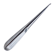 Brun (Spratt) Curette, Size 00000, Straight, Oval Cup, Overall Length 6-3/4" (171mm) 