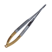 Castro Needle Holder Tungsten Carbide Delicate Smooth 11mm Jaw, Straight with Lock, 5 1/2" 