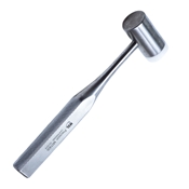 Combination Mallet, #5, Medium, One Replaceable Nylon Cap, One Solid Stainless Side, Cylinder Shaped Head, 12.8oz, Diameter 0.991" (25mm), Overall Length 7-1/4" (185mm) 