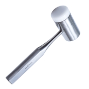 Combination Mallet, Extra Large, One Replaceable Nylon Cap, One Solid Stainless Side, 12.7oz, Diameter 1-1/2" (38mm), Overall Length 7-1/4" (184mm) 