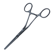 Cooley Coarctation Clamp, Angled Shanks, Jaw Length 2" (5.3cm). Overall Length 6 5/8" (16.8cm) 