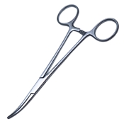 Crile Forcep Curved With Serrated Jaws Overall Length 6 1/4" (159mm) 