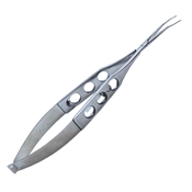 Cumming Crystalens Forceps Vertical Angled Jaws with Lock 3 Hole Handle Design 