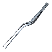 Cushing Bayonet Tissue Forcep 1 x 2 Teeth Serrated Overall Length  7 5/8" (19.4cm) 1.5mm Jaw Wide By 2.2mm High 