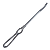 Darrach Elevator, Slight Curve, Extra Small, 1/3" (8.6mm) Wide x 1-3/4" (44mm), Cross Serrated Grip, Working Length 5.2" (132mm), Overall Length 10-1/4" (260mm) 