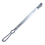 Darrach Elevator, Slightly Curved, Large, Bulbous End, 1" (25mm) Wide x 1-1/2" (40mm), Cross Serrated Grip, Working Length 5.2" (132mm), Overall Length 14-1/4" (360mm) 