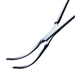 DeBakey Curved Periperal Vascular Clamp Cuved Jaw Length 1 7/8" (48mm) Overall Length 6" (150mm) Straight Shanks  - 38-8266BX