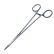 Debakey Delicate Ring Handled Needle Holder Straight DCG Jaws Overall Length 8" (200mm) 